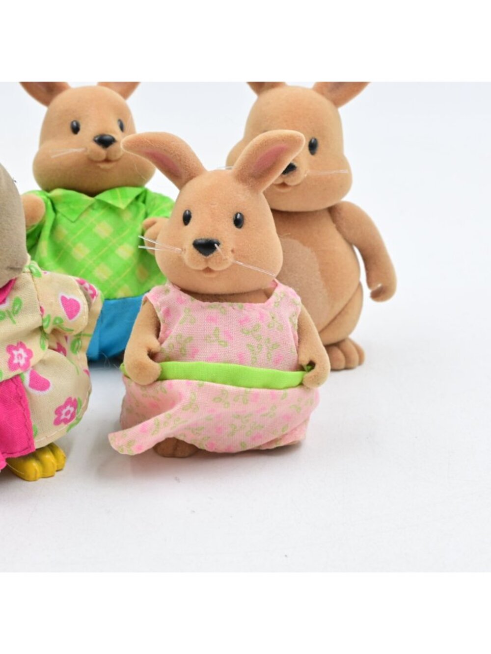 Li'l Woodzeez Animal Figures Lot of 8 Owls Foxes Rabbits Flocked Dollhouse Toys - Picture 3 of 10
